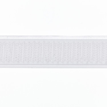 Selbstklebendes Klettband, 16 mm, weiß, Hakenseite