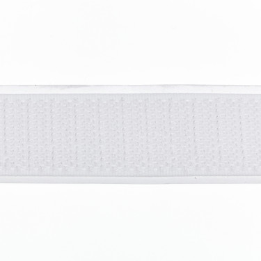 Selbstklebendes Klettband, Hakenseite, 20 mm, weiß
