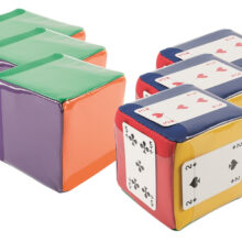 Würfel mit Taschen - farbig