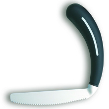 Henro-Grip abgewinkeltes Messer - schwarz