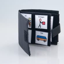 Heft aus Klettfilz - Zwart