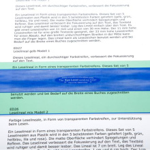 Leselinial Modell DUO - teal