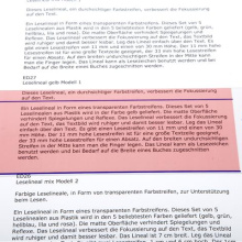 Leselineal Modell Standard - rosa