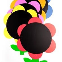 Schultafeln für drinnen und draußen mit Blumen- und Gänseblümchen-Motiven, 5er-Set