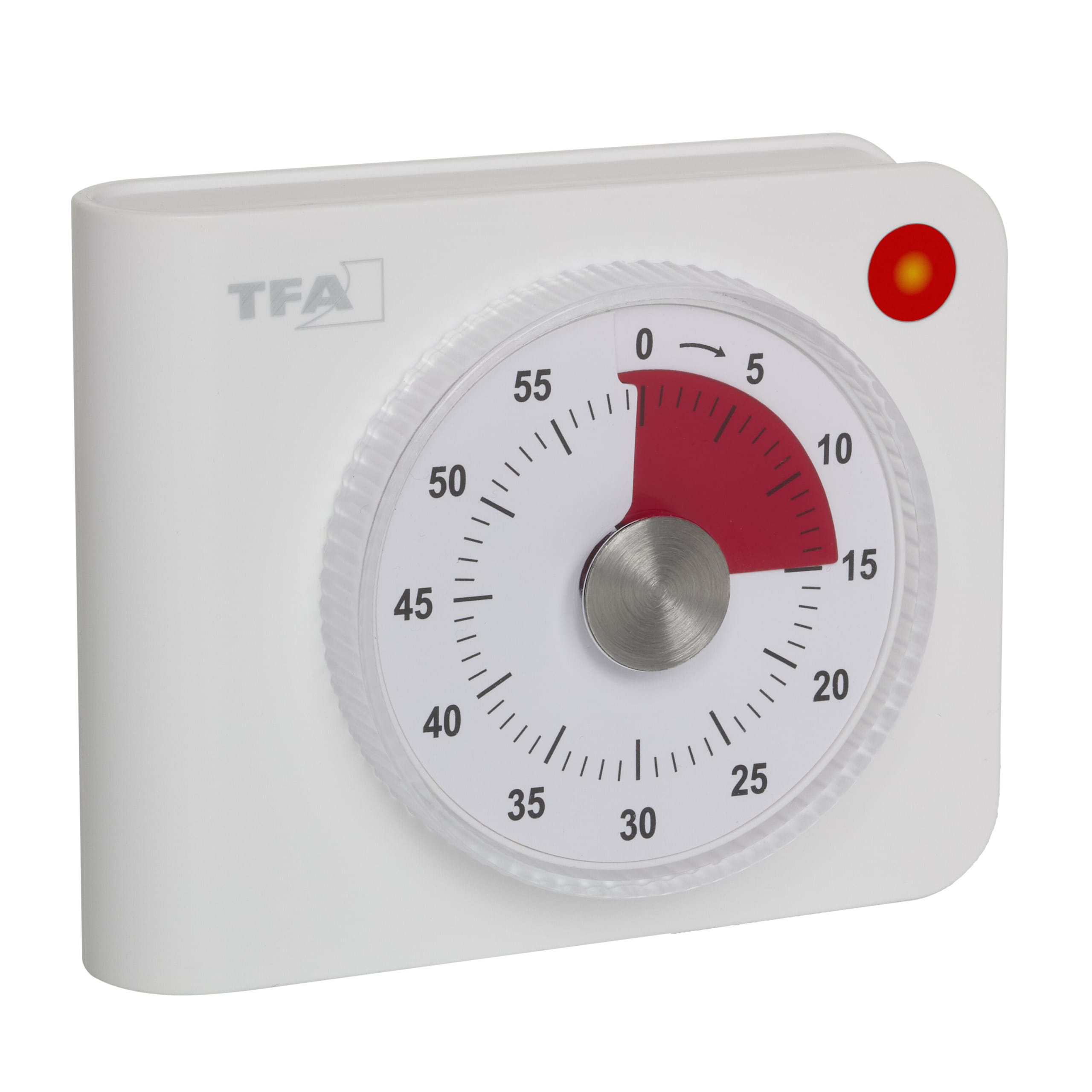 Visueller Timer für 60 Minuten mit roter Restzeitanzeige