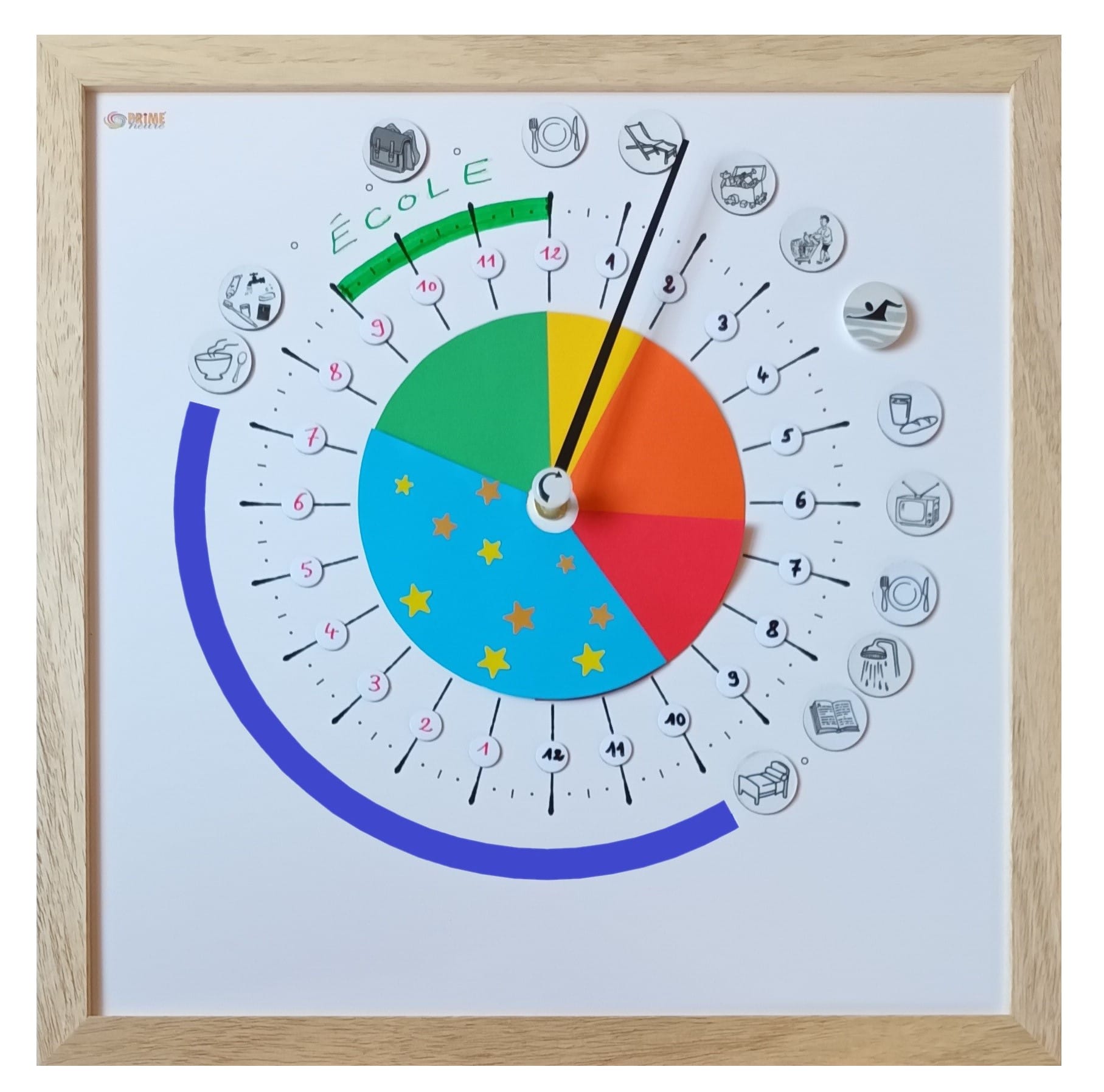 Anpassbare Synopte® 24-Stunden-Uhr